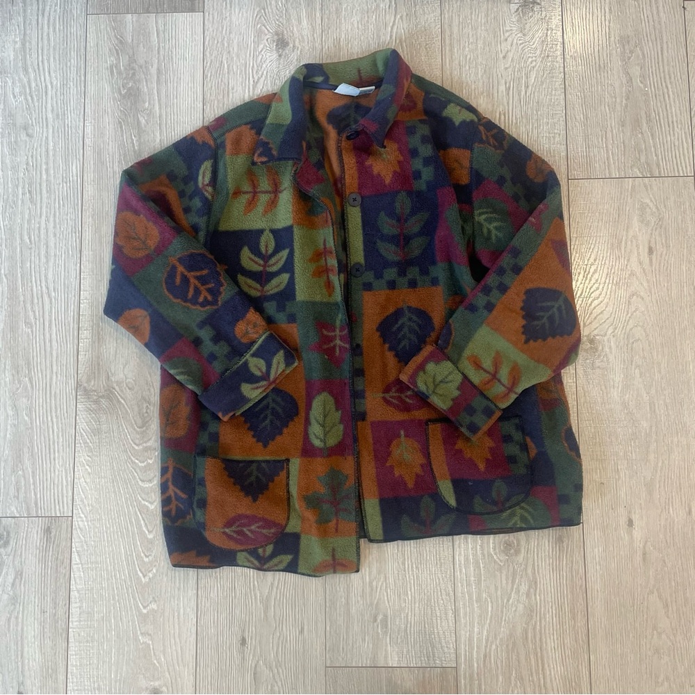 Classic Elements Multicolor Leaf Jacket - image 1